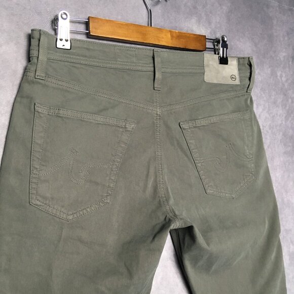 AG Men The Protege Straight Leg Pants size 31x31 Gray Flat Front Cotton Stretch - Picture 12 of 16